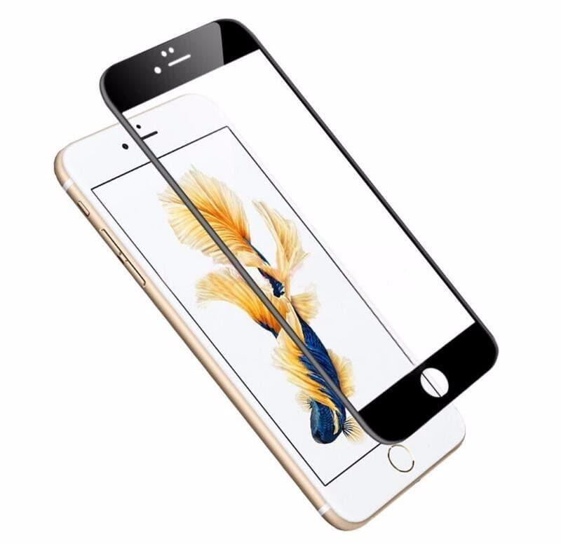 Vitre de protection noire en verre trempé iPhone 6+ 